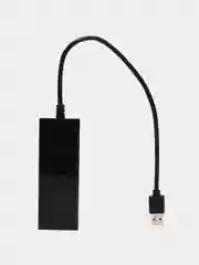 Черный usb хаб на 4 порта USB 3.0 для ноутбука