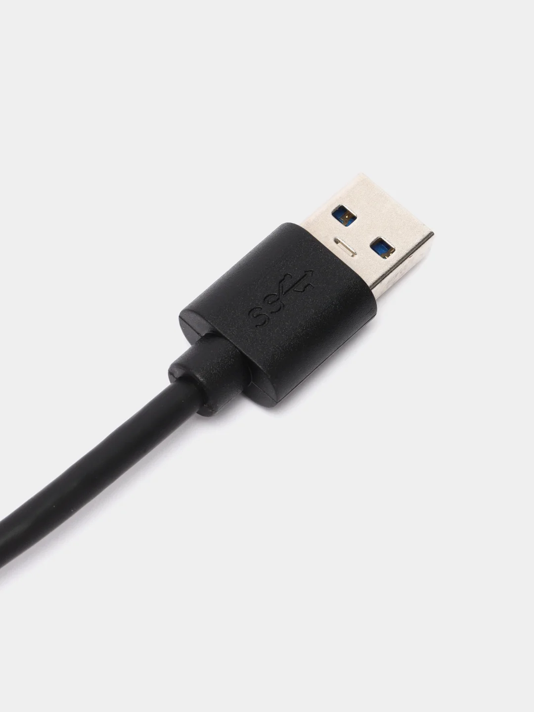 Черный usb хаб на 4 порта USB 3.0 для ноутбука