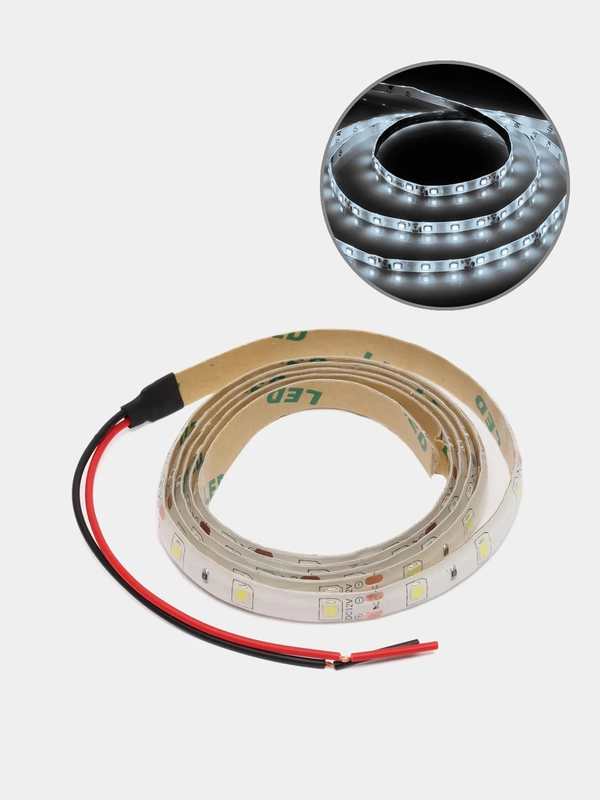 Лента светодиодная, 60SMD(2835)/m 4.8W/m 12V 1m 6500К, LS604
