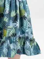 Зеленый платье детское, со шлейфом
