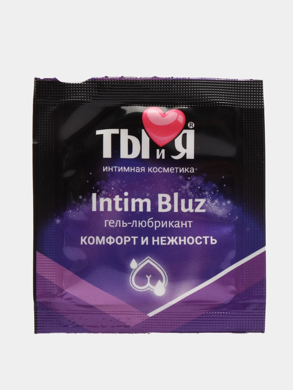 Гель-смазка "Ты и Я" Intim Bluz, на водной основе, обезболивающий, анальный, 4 мл