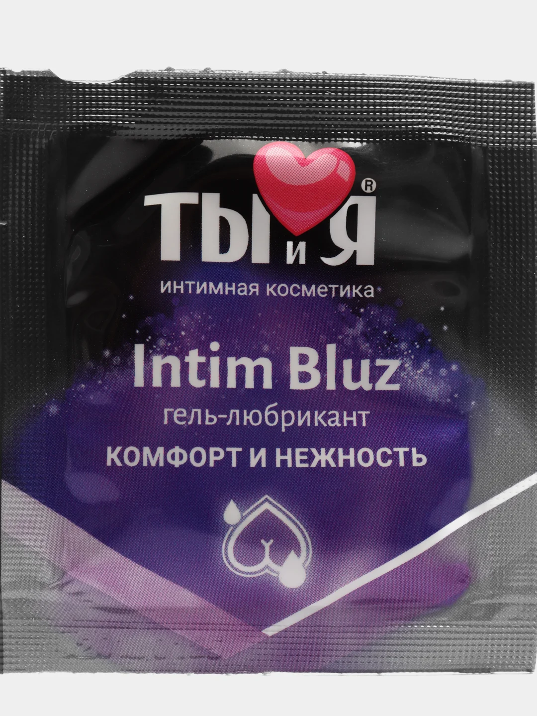 Гель-смазка "Ты и Я" Intim Bluz, на водной основе, обезболивающий, анальный, 4 мл