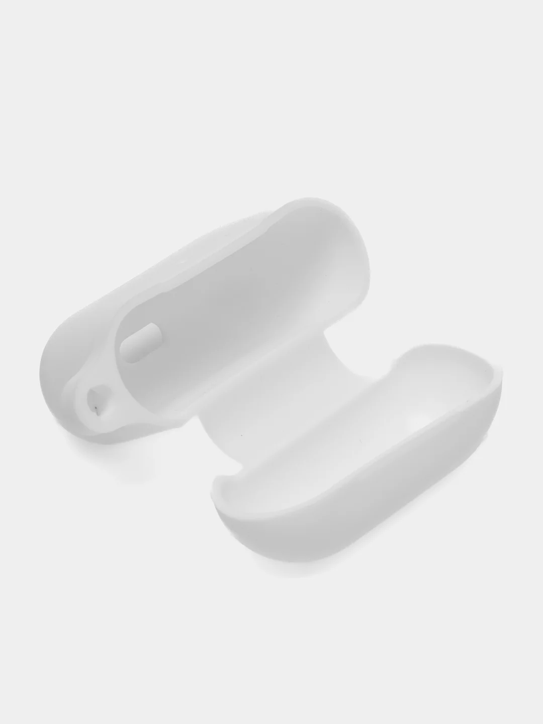 Белый силиконовый чехол для Apple AirPods 3 поколения 2021 (с карабином)