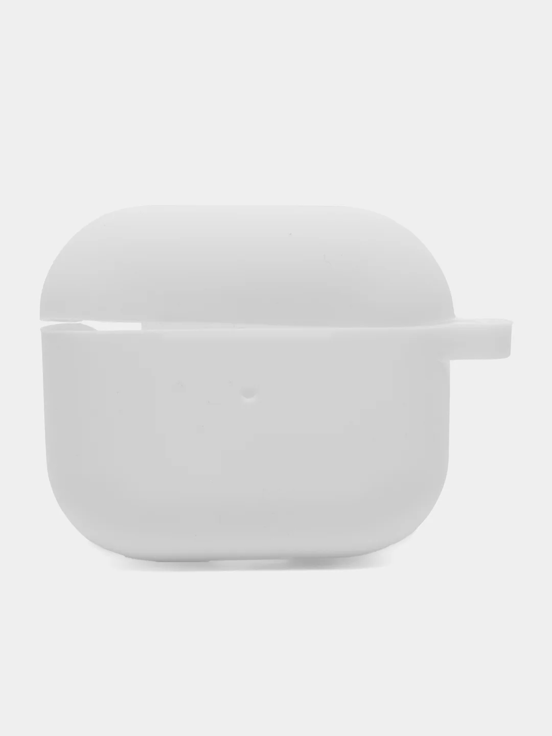 Белый силиконовый чехол для Apple AirPods 3 поколения 2021 (с карабином)