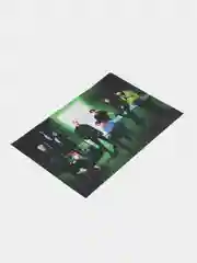 Зеленый плакат Кпоп Stray Kids K-POP Стрей Кидс