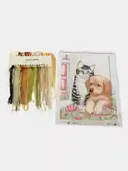 Песочный хаки вышивка крестом, 40 х 50