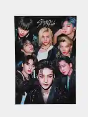 Желтый плакат Кпоп Stray Kids K-POP Стрей Кидс
