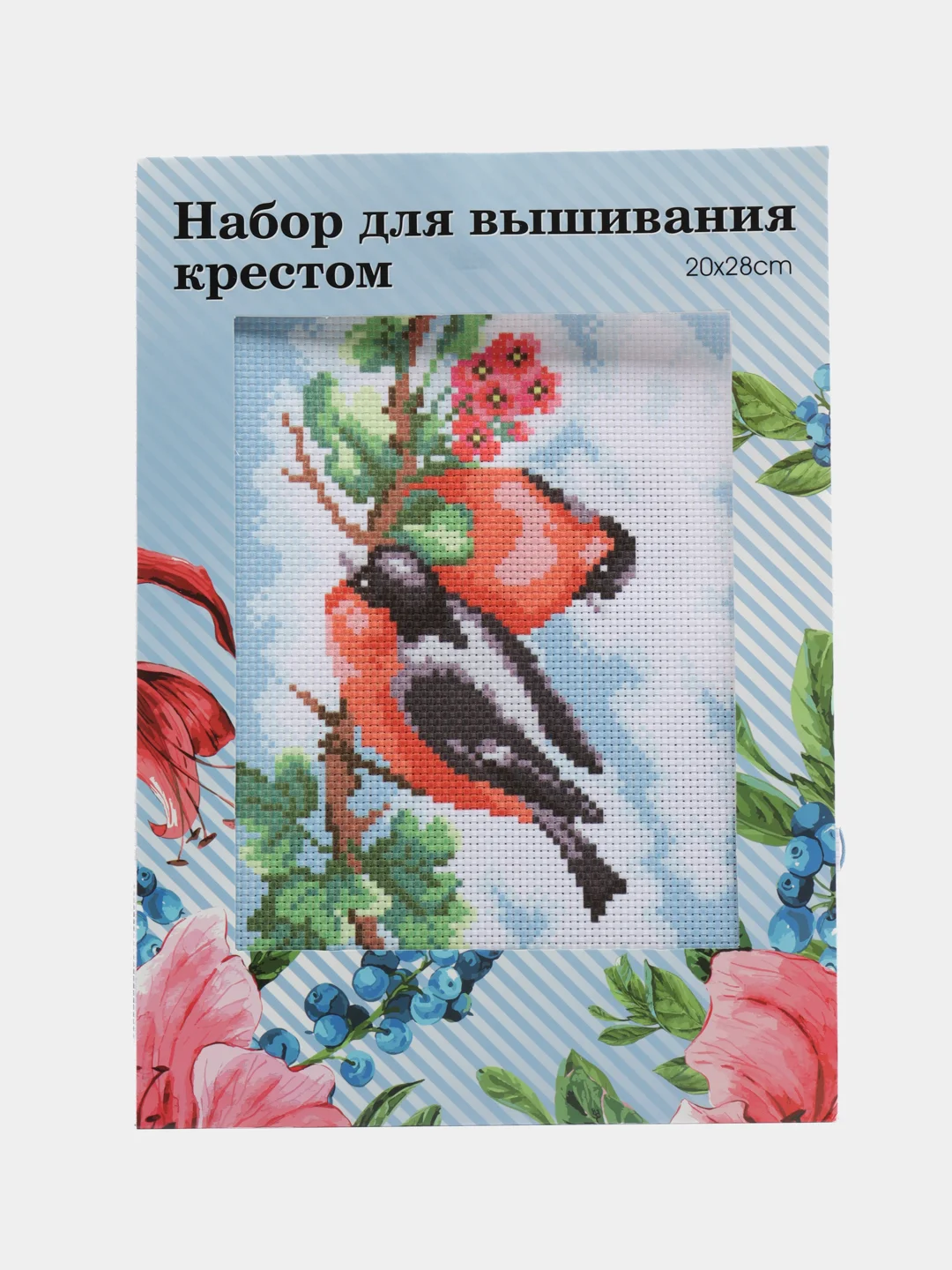Красный вышивка крестом, 20х28