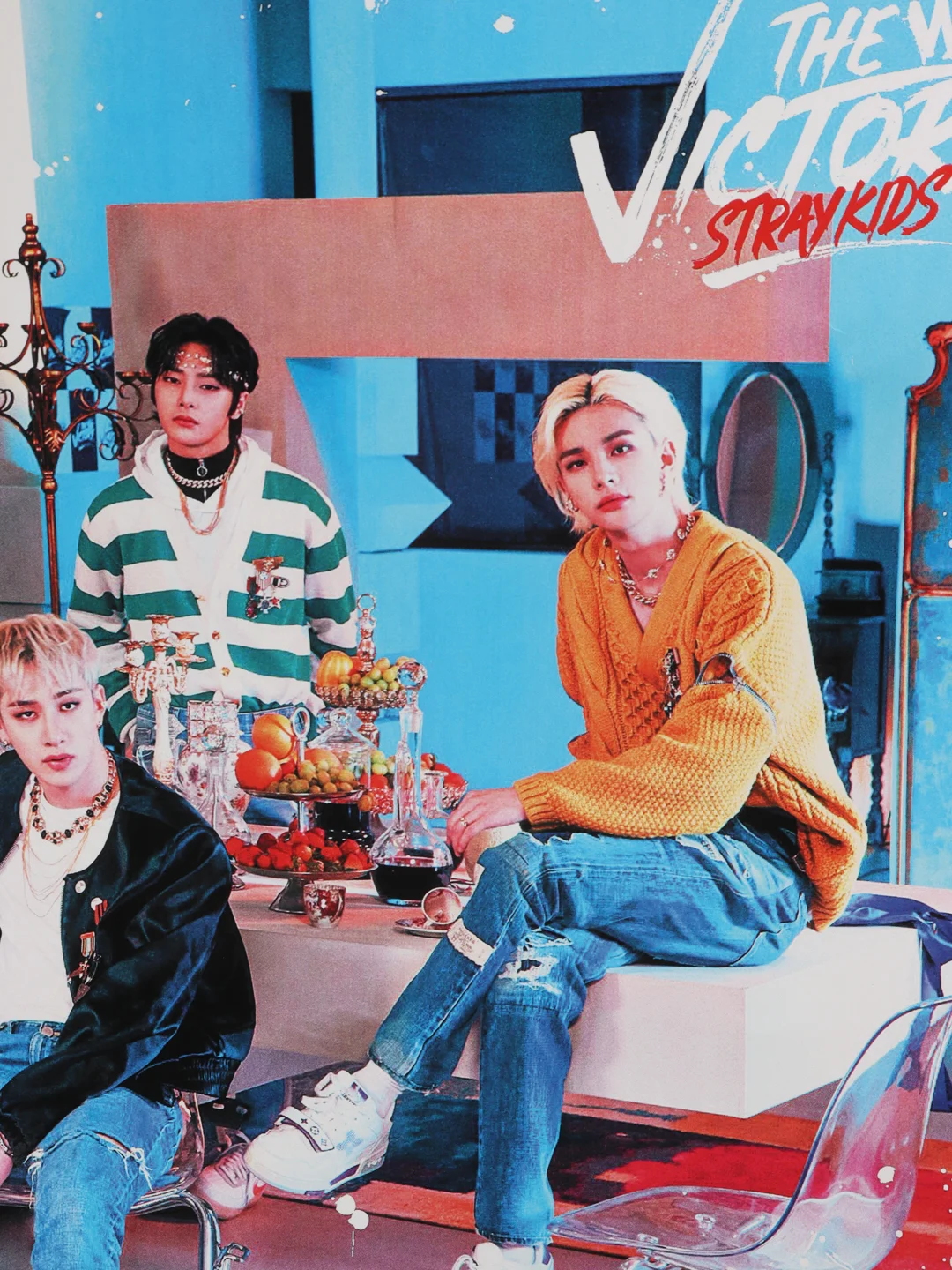 Рыжий плакат Кпоп Stray Kids K-POP Стрей Кидс