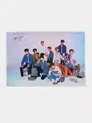 Голубой плакат Кпоп Stray Kids K-POP Стрей Кидс