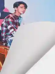 Голубой плакат Кпоп Stray Kids K-POP Стрей Кидс