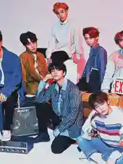 Голубой плакат Кпоп Stray Kids K-POP Стрей Кидс