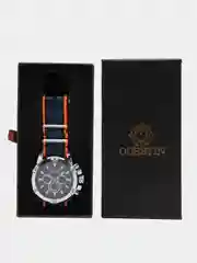 Синий мужские наручные часы Ochstin 7075C с хронографом в подарочной упаковке