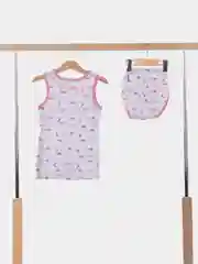 Коралловый меланж комплект детский: майка и трусики, для девочек