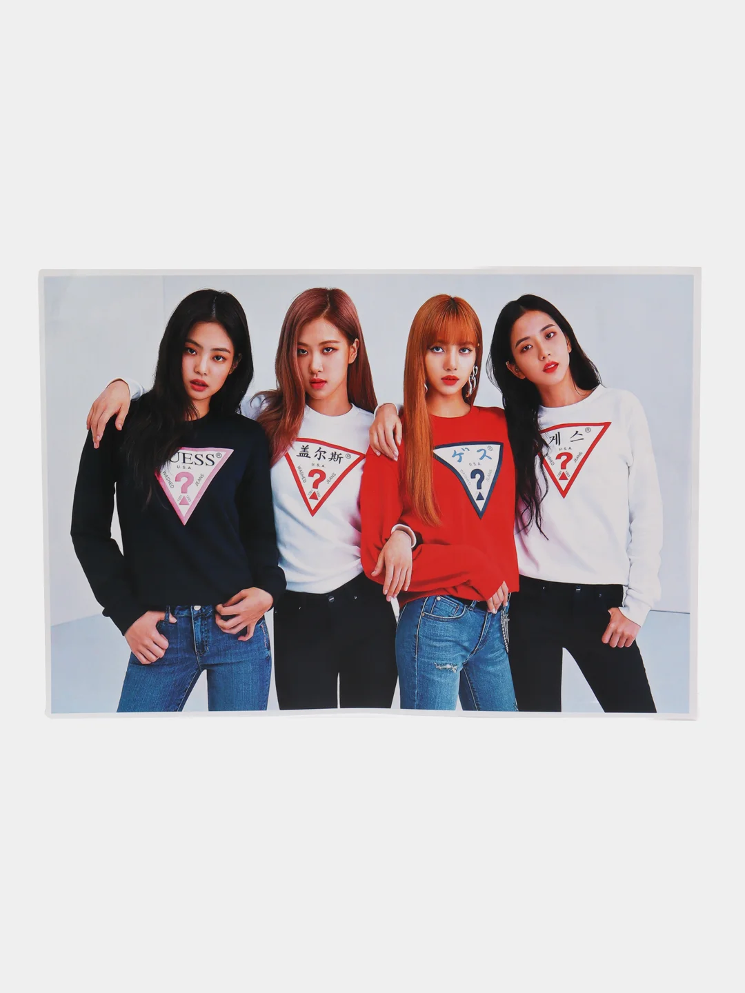 Белый плакат Black Pink, K-pop