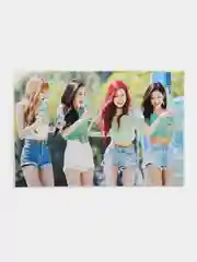 Серый плакат Black Pink, K-pop