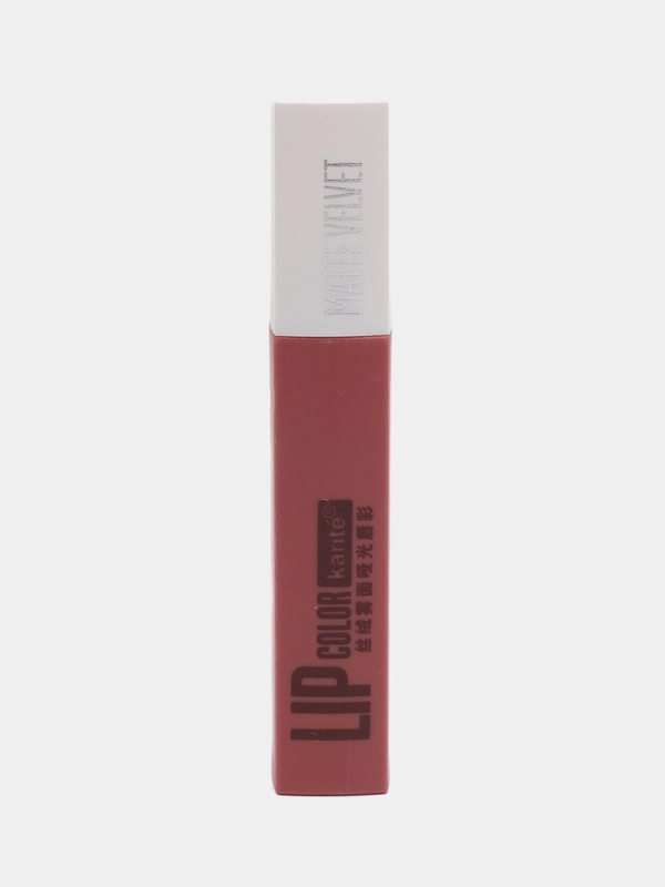 Помада для губ Karite Lip Color Matte Velvet, матовая, стойкая, 6 оттенков