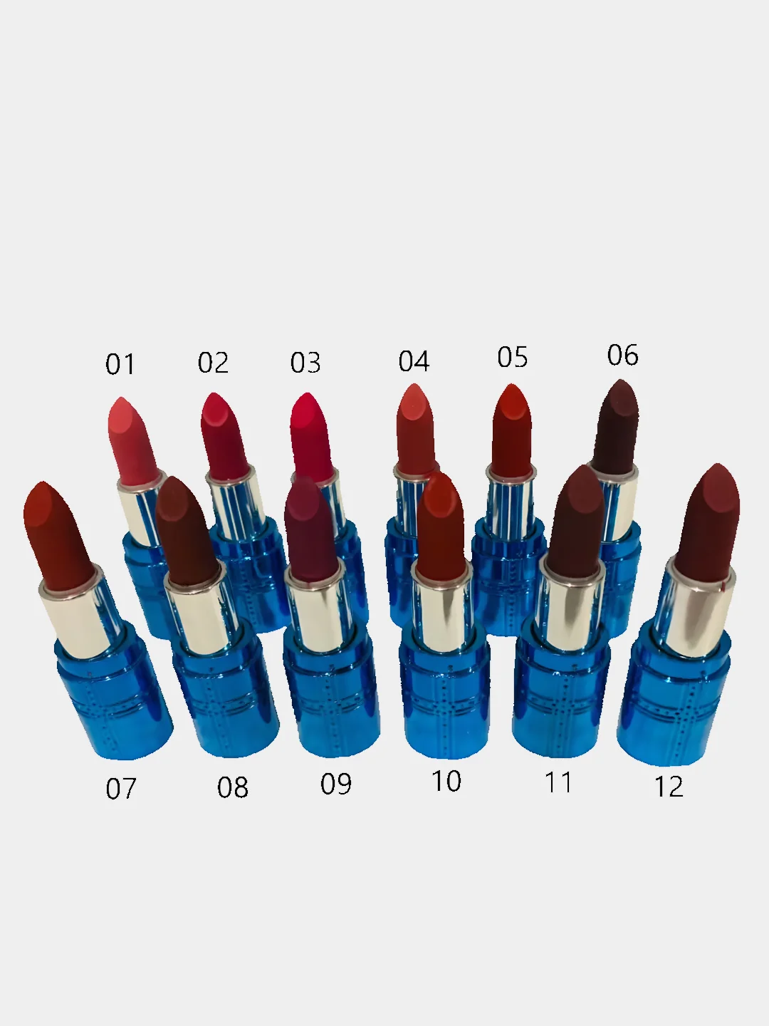 Помада матовая для губ Lipstick Matte/ 12 цветов/ Стойкая/ Насыщенная