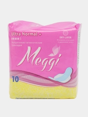 Прокладки гигиенические женские MEGGI Ultra Normal +, 10 шт