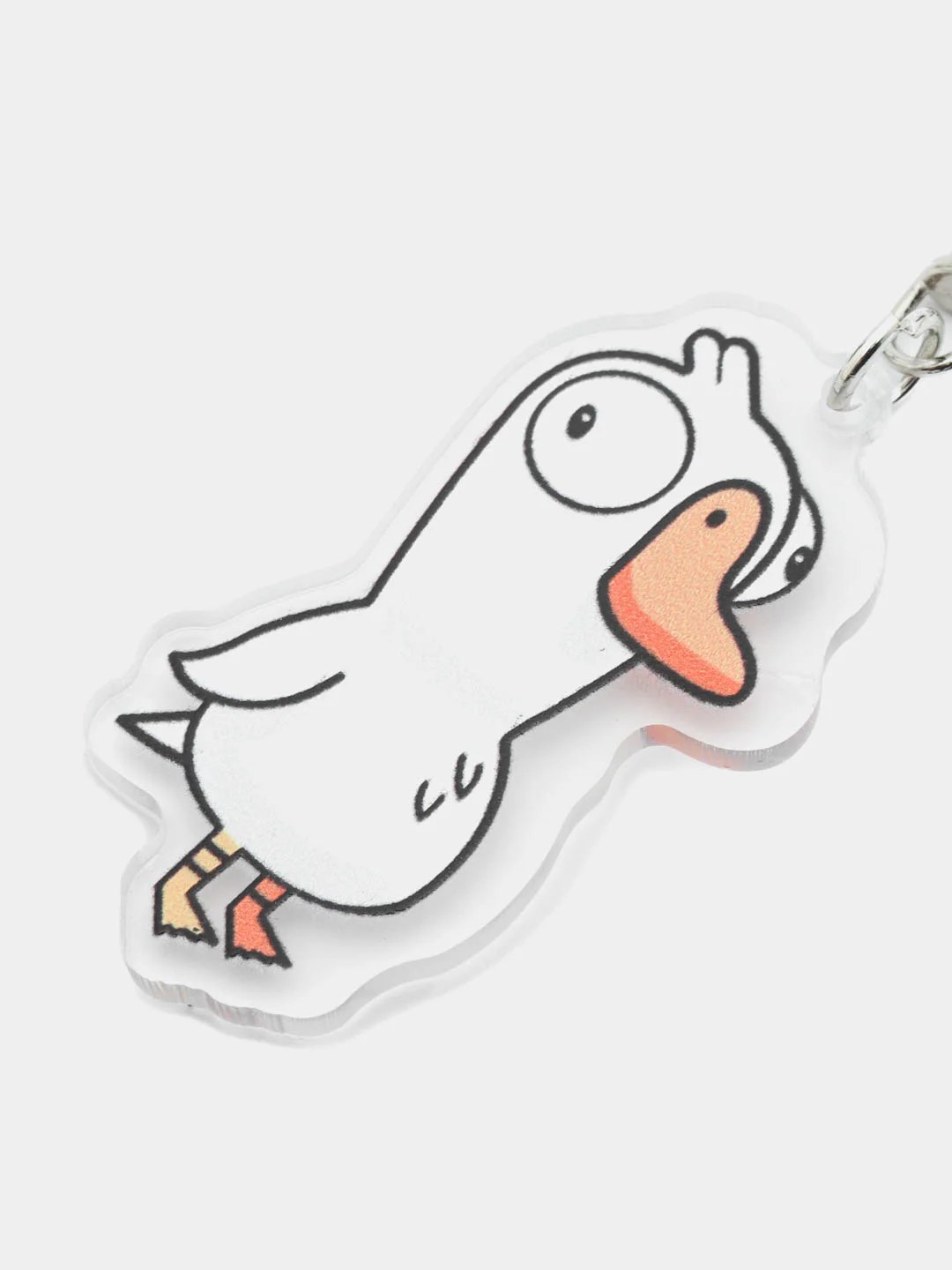 Белый брелок Goose Goose Duck, "Гусь Утка"