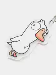 Белый брелок Goose Goose Duck, "Гусь Утка"