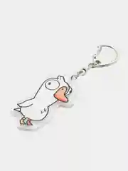 Белый брелок Goose Goose Duck, "Гусь Утка"