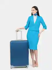 Чемодан на колесах, дорожный с кодовым замком, пластиковый, 12 размеров