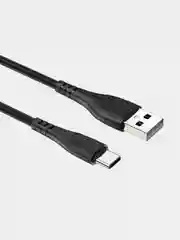 Черный зарядный КАБЕЛЬ для Type-C USB 3.0A Borofone BX37 1м БЫСТРАЯ ЗАРЯДКА
