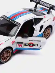 Синий металлическая машинка Mini Auto 1:24 Porsche 911 GT3 RSR 2420B
