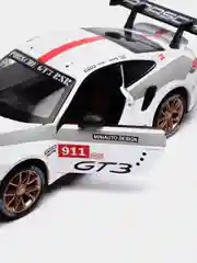 Красный металлическая машинка Mini Auto 1:24 Porsche 911 GT3 RSR 2420B