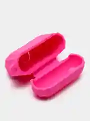 Фуксия чехол для наушников AirPods 1, 2, AirPods Pro, с брелоком, c карабином, силиконовый