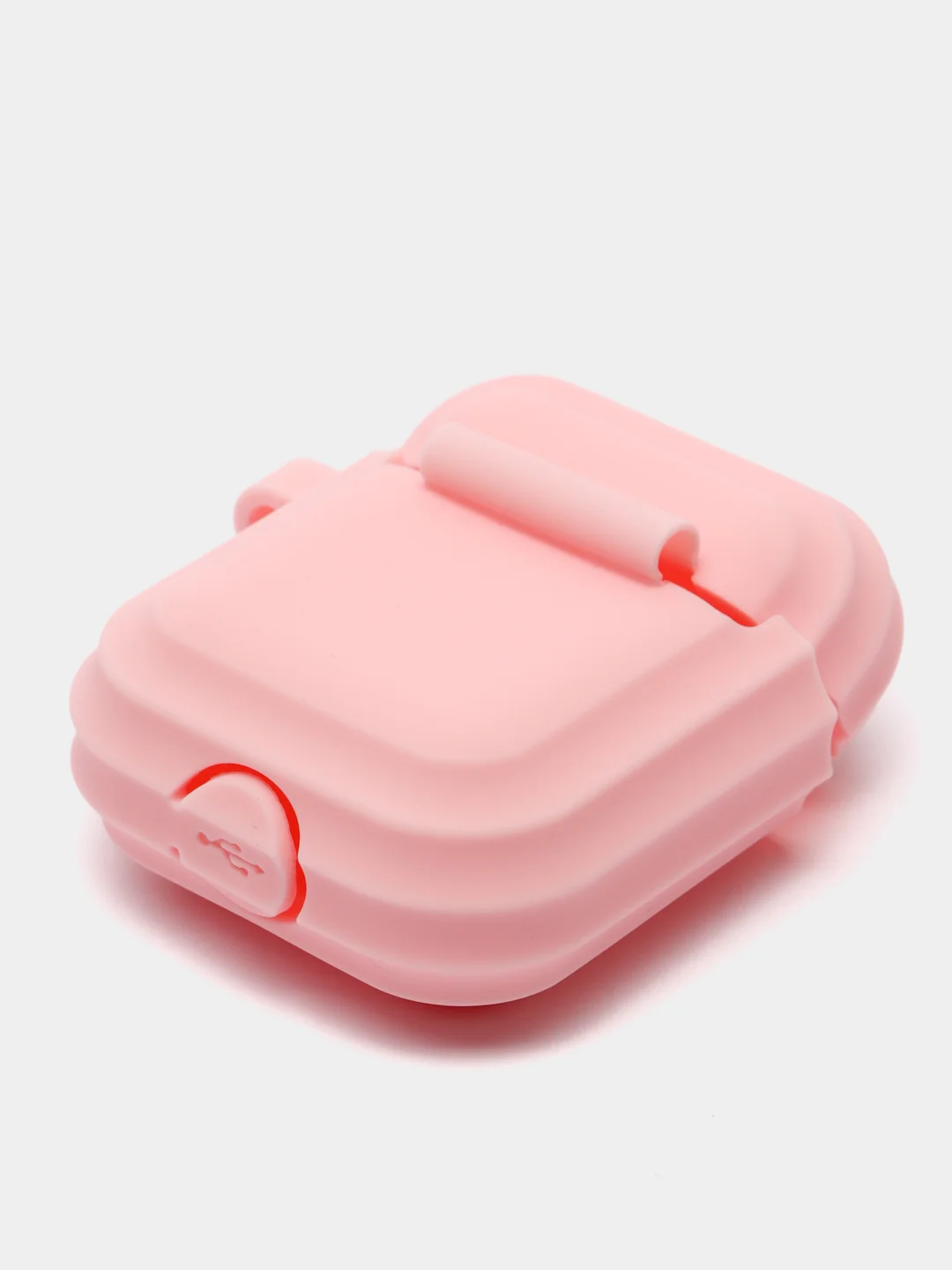 Лавандовый чехол для наушников AirPods 1, 2, AirPods Pro, с брелоком, c карабином, силиконовый