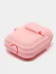 Лавандовый чехол для наушников AirPods 1, 2, AirPods Pro, с брелоком, c карабином, силиконовый