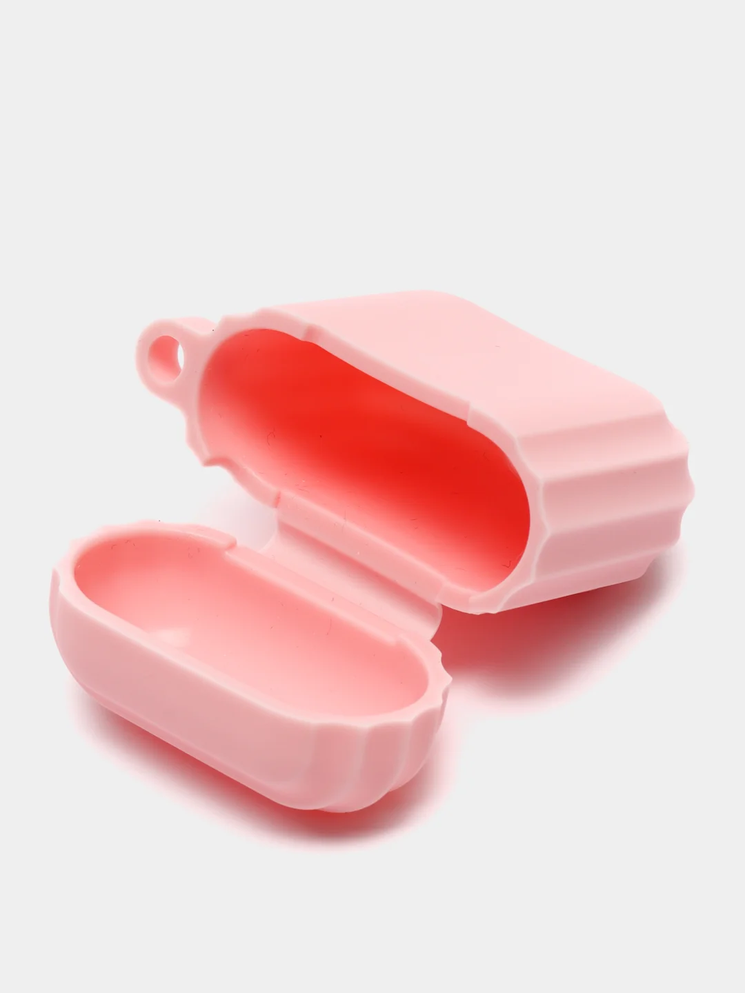 Лавандовый чехол для наушников AirPods 1, 2, AirPods Pro, с брелоком, c карабином, силиконовый