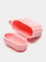 Лавандовый чехол для наушников AirPods 1, 2, AirPods Pro, с брелоком, c карабином, силиконовый