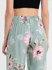 Бирюзовый брюки женские палаццо, кюлоты
