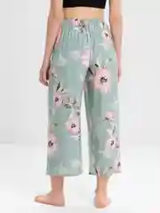 Бирюзовый брюки женские палаццо, кюлоты