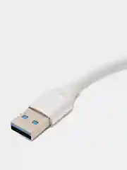 Серебряный хаб-концентратор usb hub 3.0, разветвитель на 4 порта