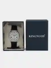 Серебряный мужские наручные часы KINGNUOS K-020, в подарочной упаковке