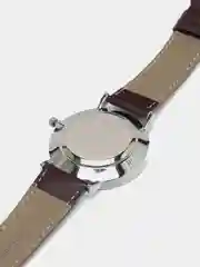 Серебряный мужские наручные часы Dedima D-183 с календарём в подарочной упаковке