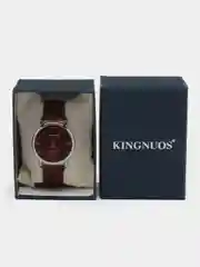 Коричневый мужские наручные часы KINGNUOS K-016, в подарочной упаковке