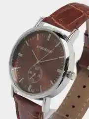 Коричневый мужские наручные часы KINGNUOS K-016, в подарочной упаковке