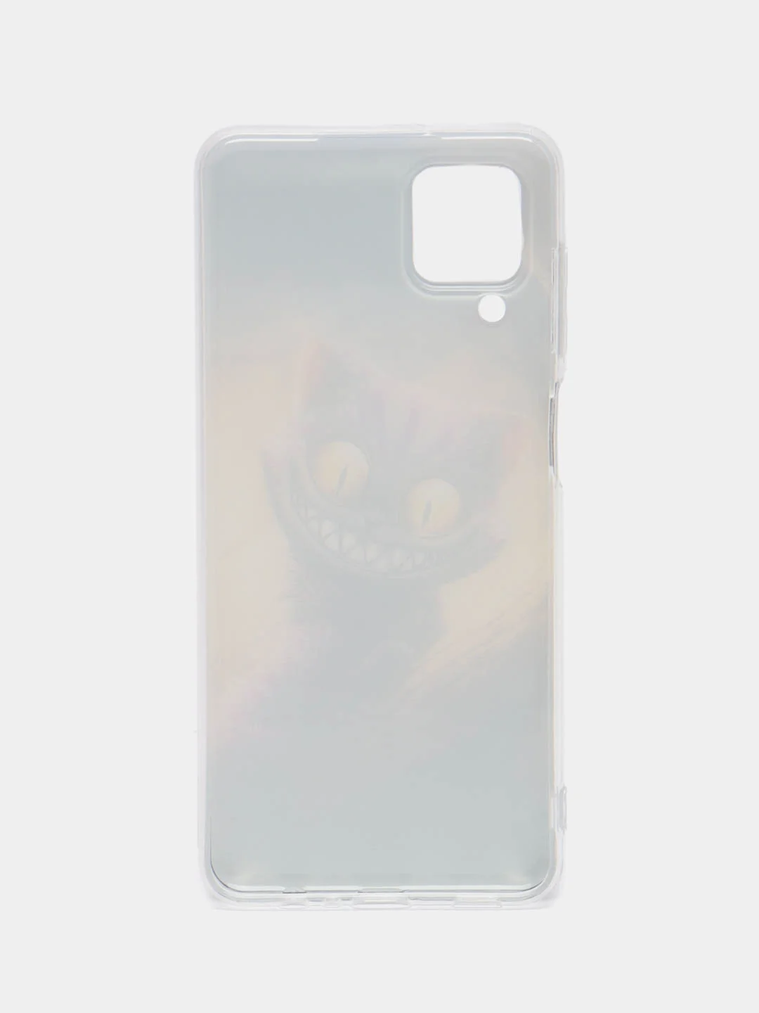 Индиго чехол на Samsung Galaxy A12/M12 / Самсунг А12/М12 прозрачный, с рисунком, защита камеры