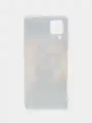 Индиго чехол на Samsung Galaxy A12/M12 / Самсунг А12/М12 прозрачный, с рисунком, защита камеры