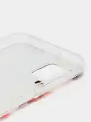 Кремовый чехол на Samsung Galaxy A12/M12 / Самсунг А12/М12 прозрачный, с рисунком, защита камеры