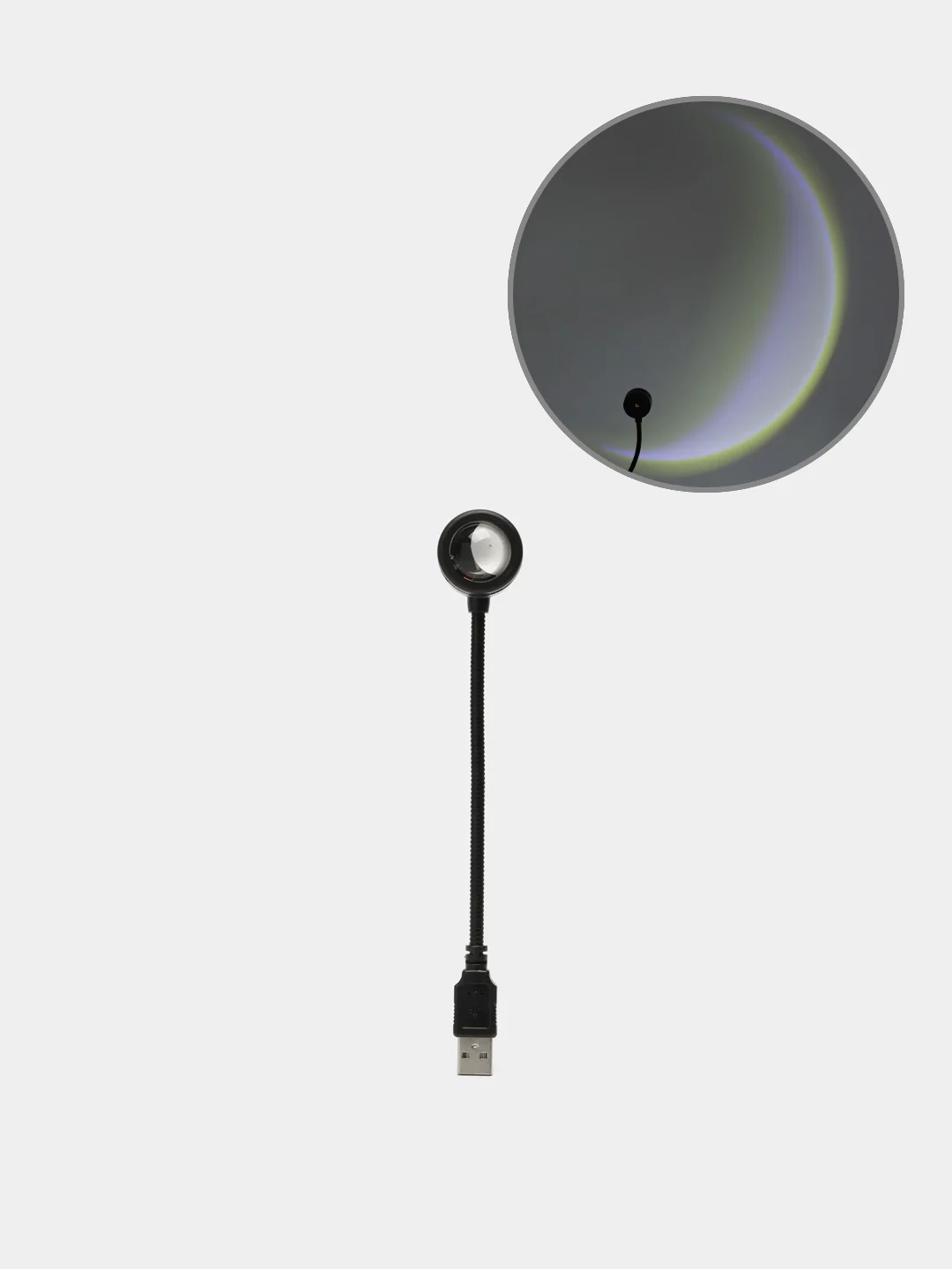 Белый светодиодный светильник USB-проектор с закатом, ночник портативный,декоративный светильник