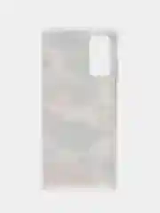 Кремовый силиконовый чехол на Samsung Galaxy S20 FE / Самсунг S20 FE прозрачный, с рисунком