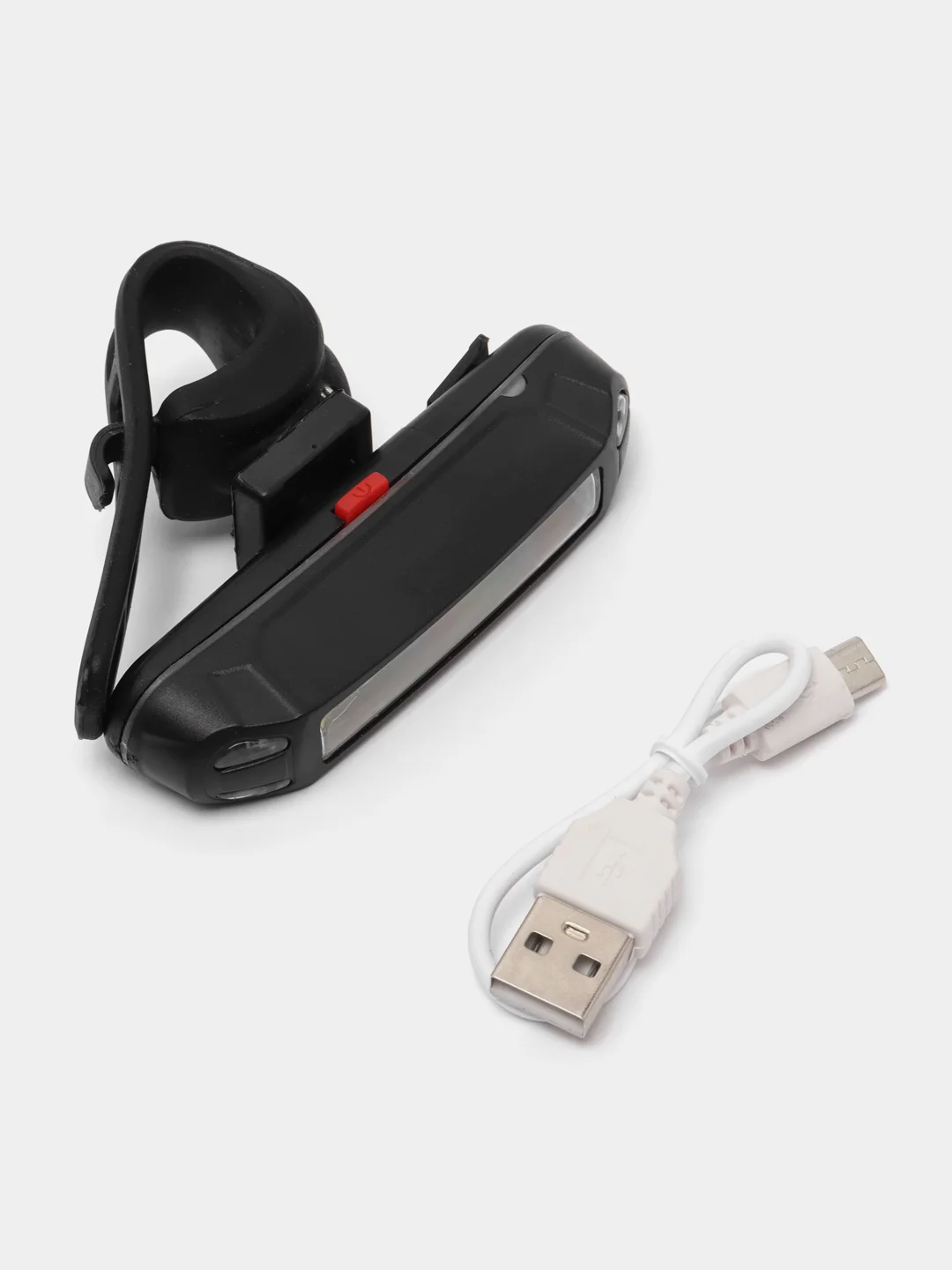 Фонарь велосипедный светодиодный, USB, с аккумулятором