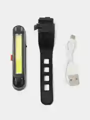 Фонарь велосипедный светодиодный, USB, с аккумулятором