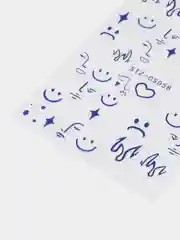 Темно-синий слайдеры для дизайна ногтей